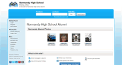 Desktop Screenshot of normandyhighschoolalumni.com